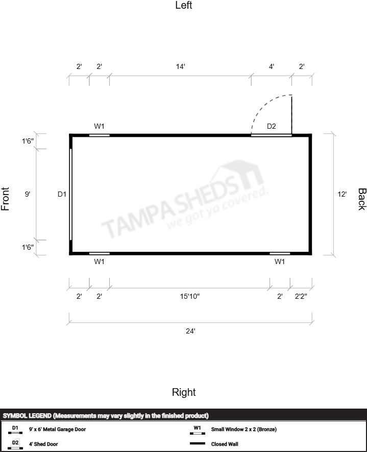 Garage Wood Frame 12x24 - Image 2