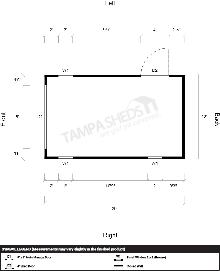 Garage Steel Frame 12x20 - Image 2