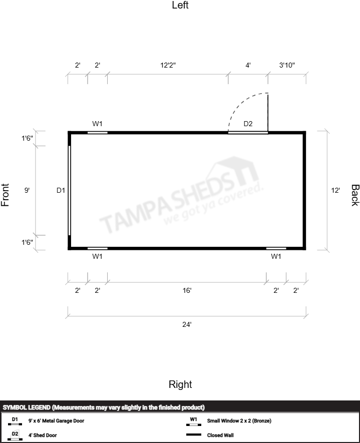 Garage Steel Frame 12x24 - Image 2