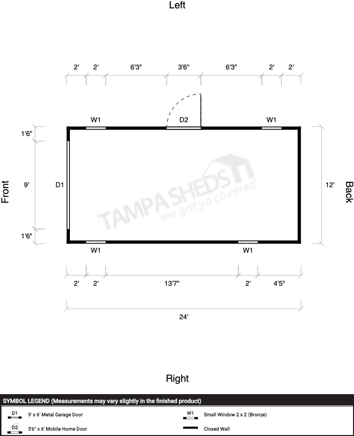 Garage Wood Frame 12x24 - Image 2