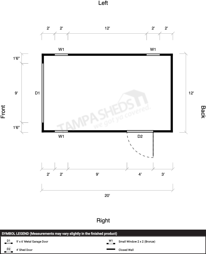 Garage Steel Frame 12x20 - Image 2