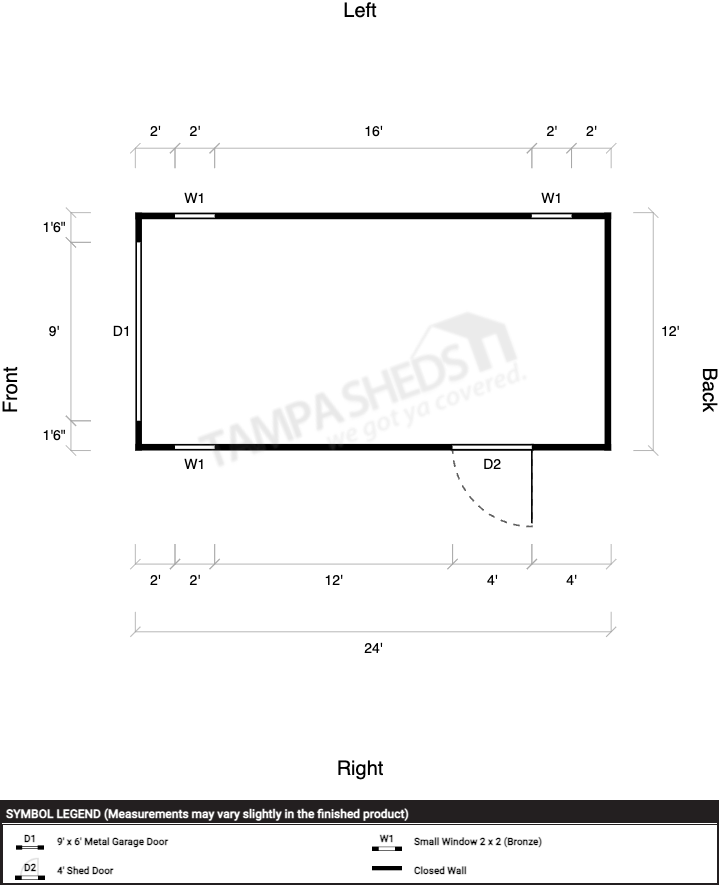 Garage Wood Frame 12x24 - Image 2