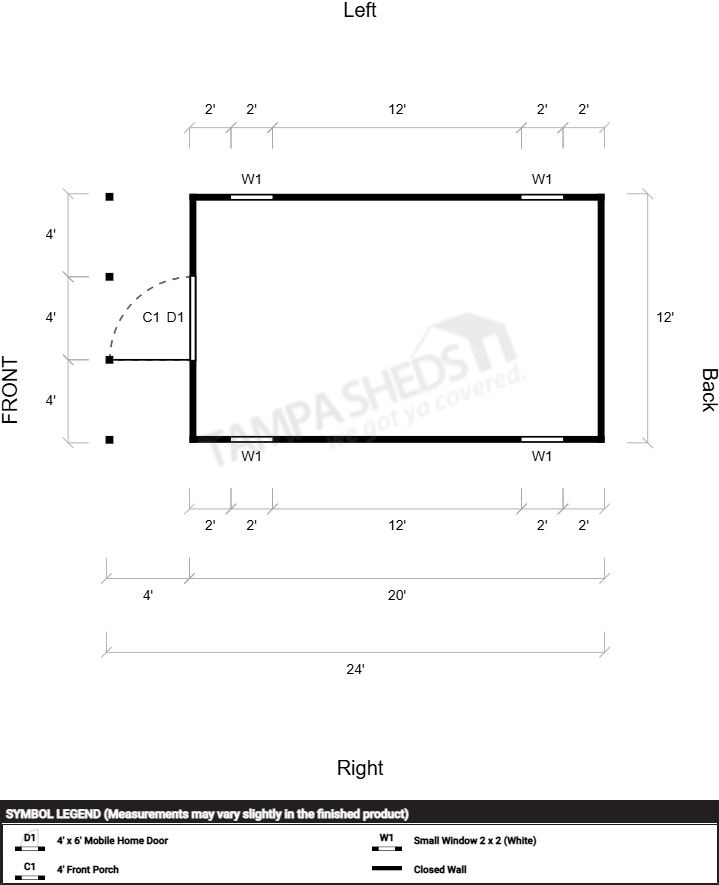 Large Boxed Eave 12x24 - Image 2